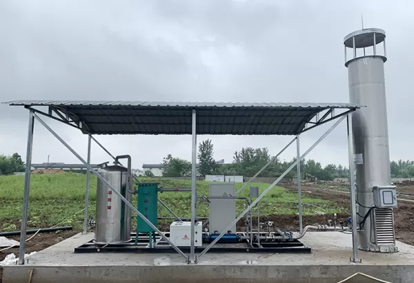 Оборудование для очистки биогаза 1000 м3 в Китае